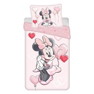 JERRY FABRICS Pamučna dječja posteljina Minnie "Balloon" 140x200 cm, roza